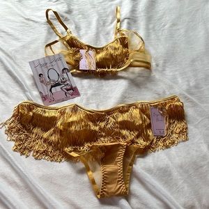 Empress Mimi Gold Lingerie Set